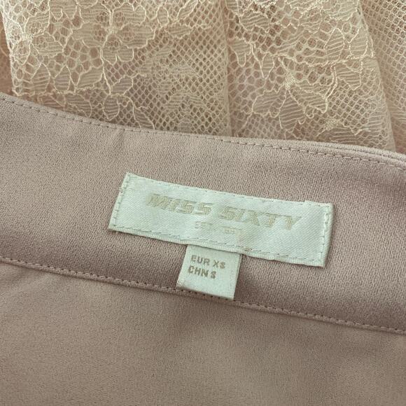 Y2k miss sixty pink lace skirt - Picture 5 of 5